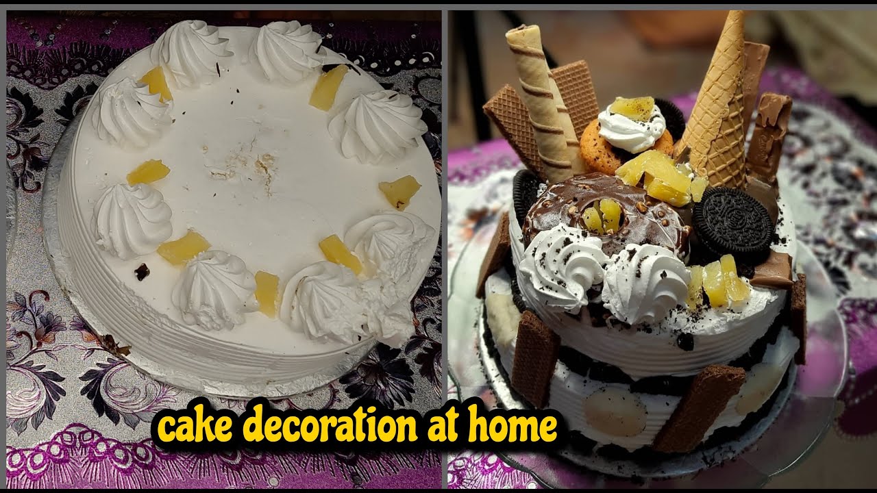 cake-decoration-at-home-how-to-decorate-cake-at-home-easy-and-cheap