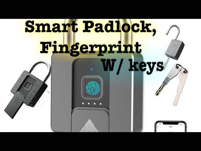 Candado de huellas dactilares, Smart Keyless APPFingerprint desbloqueo  antirrobo, reconocimiento de 360 grados sin llave Biométrico Locker para