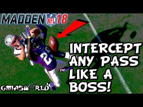 Madden 18 Tips: How To Intercept Passes With AUTO STRAFE OFF In Madden 18 Gameplay! FUNNY Tutorial