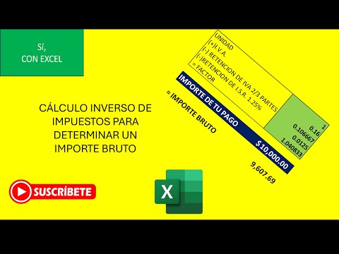 Cálculo de Impuestos Inverso para Obtener un importe Bruto