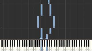 Rosemary Clooney Suzy Snowflake    Easy Piano Tutorial   synthesia   piano facile
