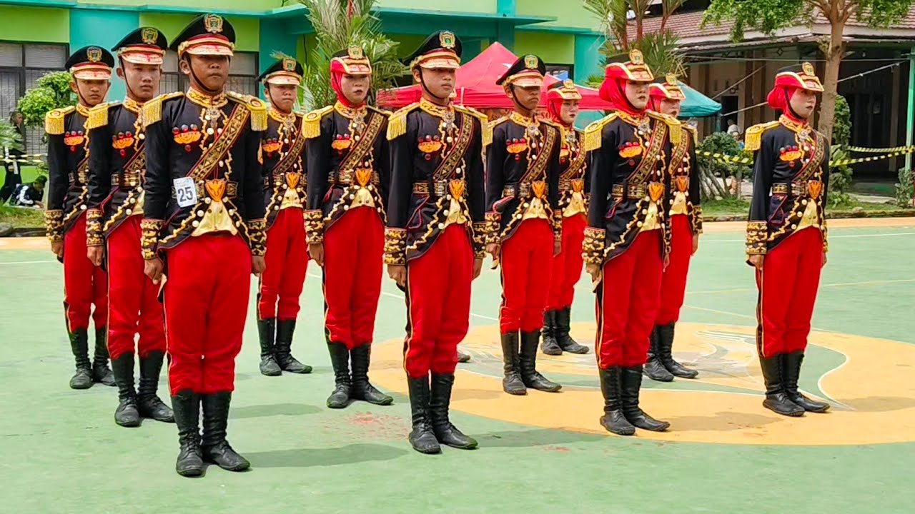 JUARA HARAPAN UTAMA 1 PASKIBRA SMPN 1 BANYUSARI LKBB TCD WIRAUTAMA COMPETITION