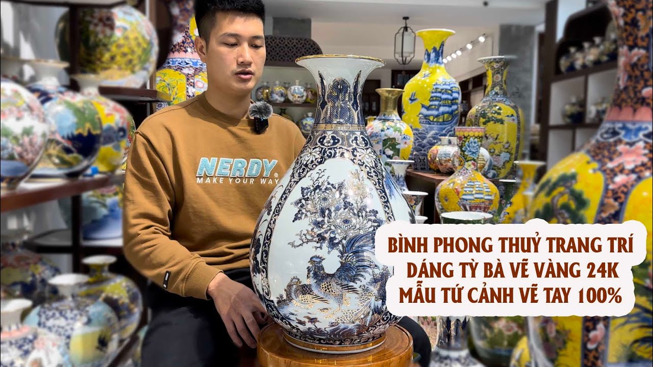 GIỚI THIỆU MẪU BÌNH TỲ BÀ THUẬN BUỒM XUÔI GIÓ .