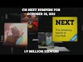 Cartoon Network Coming Up Next Bumpers For October 30 2012