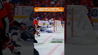 Vasilevskiy makes two impressive back to back saves 🤯 #hockey #nhl #sports #shorts