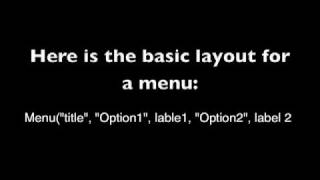 Celebrity Episode 2: Menus and Labels (TI-83) Profile