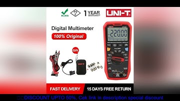 UNI-T Professional Multimeter Digital UT61E+ UT61D+ UT61B+ DC AC 1000V 60mF/220 mF Capacitance Test