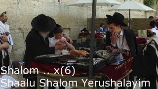 Video thumbnail of "Song - Shaalu Shalom Yerushalayim || Pray for the peace of Jerusalem"