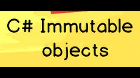 C# Immutable object design pattern
