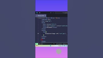 How to set background image in html and CSS #shorts