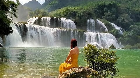 Thác Bản Giốc cao bằng_ con thác nước đẹp nhất Việt Nam_ thác nước xuyên quốc gia lớn thứ 4 thế giới