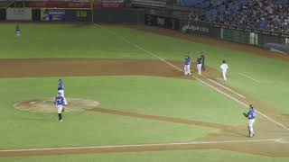 C0033 20190622 , 五下 , 余德龍：左外野安打，帶有一分打點，續佔滿壘。富邦悍將（1）：（4）Lamigo桃猿