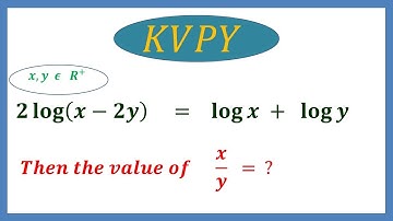 #KVPY Exam Question #Olympiad Exam #Logarithms