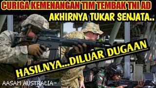 CURIGA ATAS KEMENANGAN TIM TEMBAK TNI AD, TUKAR SENJATA DILAKUKAN..& HASILNYA DILUAR DUGAAN (AASAM)