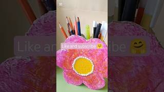 Easy Pencil Holder| Easy DIYS 💡 #art #crafts #drawing #artshorts