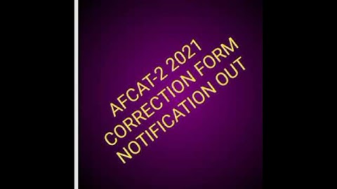 AFCAT-2 2021 CORRECTION DATE TO EDIT FORM ||  #India_GATE_By_Nandani_Sharma || #AFCAT #EKT #IAF