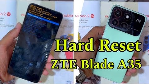 Hard Reset ZTE Blade A35 ✅