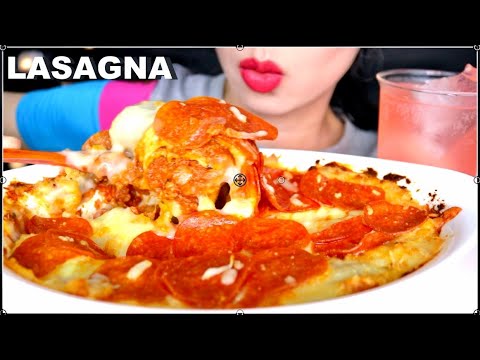 ASMR CHEESY LASAGNA| CREAMY EATING SOUNDS | NO TALKING MUKBANG EATING SHOW 咀嚼音 | 먹방