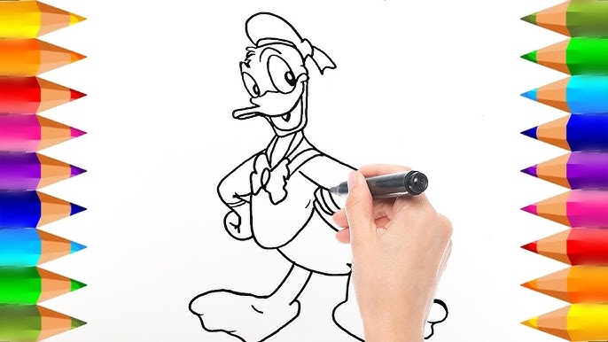 Cómo dibujar al Pato Donald de Disney | Dibujos para niños - YouTube c-mo-dibujar-al-pato-donald-de-disney-dibujos-para-ni-os-youtube