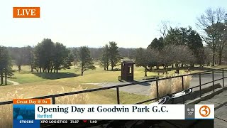 It's opening day at the Goodwin Park golf course
