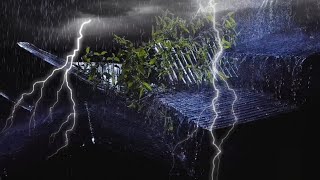 Download Lagu Atasi stres dengan tidur seketika dengan hujan deras \u0026 guntur terpenting di atap seng di malam hari MP3