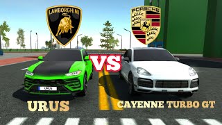 Car Simulator 2 Lamborghini Urus Vs Porsche Cayenne Turbo GT | Top Speed | Sound Test | Brake Test..
