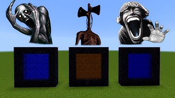 Never Make A Portal To The Scp 096, Siren Head, Scary 67 Dimension in Minecraft!