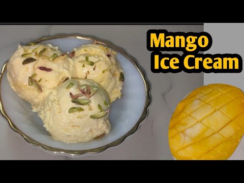 Mango Ice Cream only 3 ingredients/ @Salwa