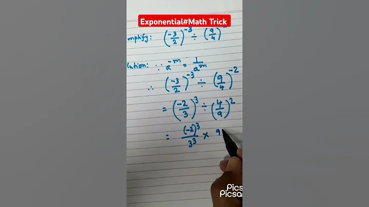 Solve: (-3/2)-³ ÷(9/4)-² #Nice Exponential Problem #Negative Powers #SSC/Banking#shorts #viralshorts