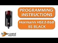 Programming my remote hormann HSE2-868 BS BLACK