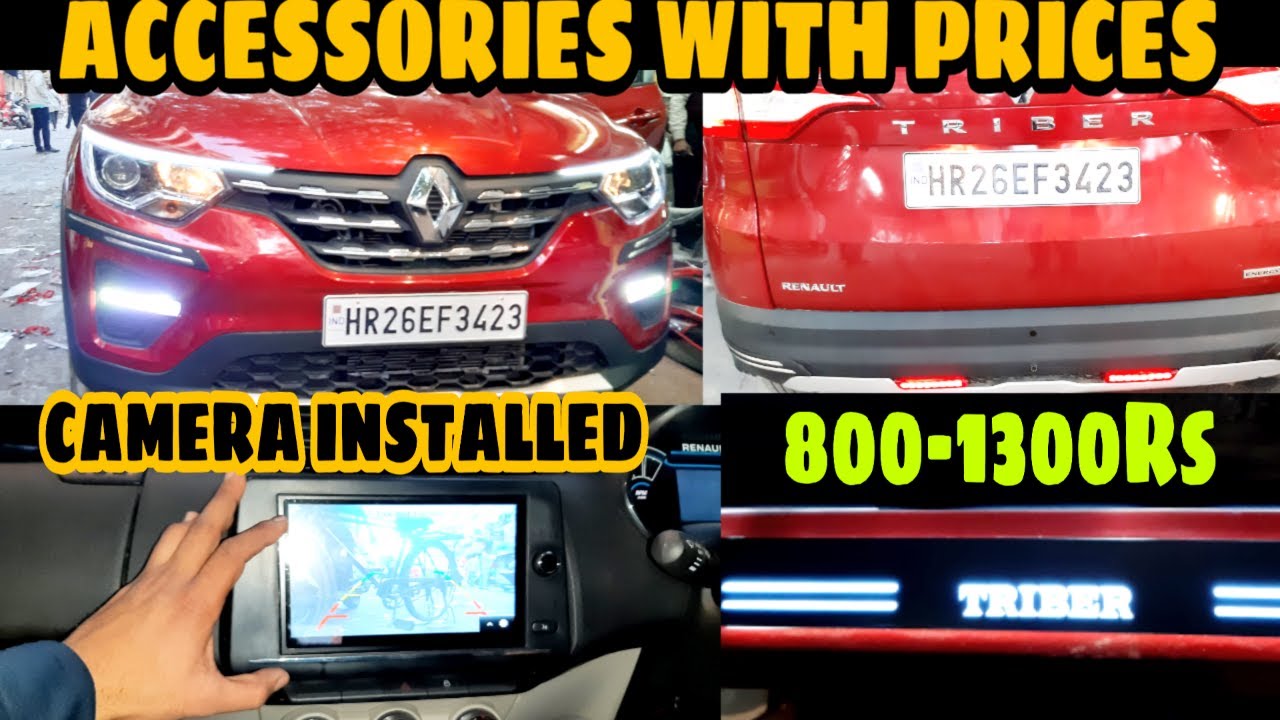 Triber Rxt accessories with Prices Full detailed accessories of
