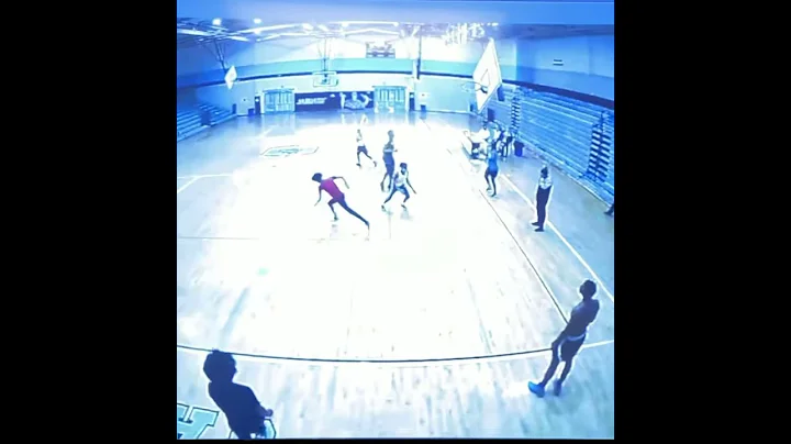 Overhills' Damien Robinson shatters backboard