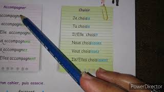 projet 2 séquence 1 (5AP) les verbes du 1er et 2ème groupe au présent de l'indicatif ➕ des exercices