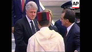 MOROCCO: PRESIDENT CLINTON ARRIVES FOR FUNERAL OF KING HASSAN II