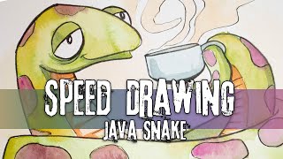 Speed Drawing : Java Snake