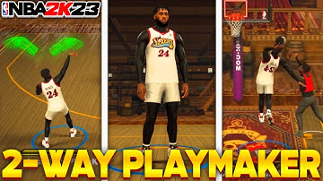 My 6’8 2-WAY PLAYMAKER is THE BEST ISO BUILD on NBA 2K23!! BEST 2 WAY PLAYMAKER BUILD 2K23