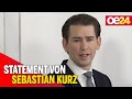 3 Wochen länger: Lockdown bis 7. Februar - Statement von Sebastian Kurz