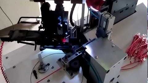 Fully automatic one head pre insulated terminals crimping machine