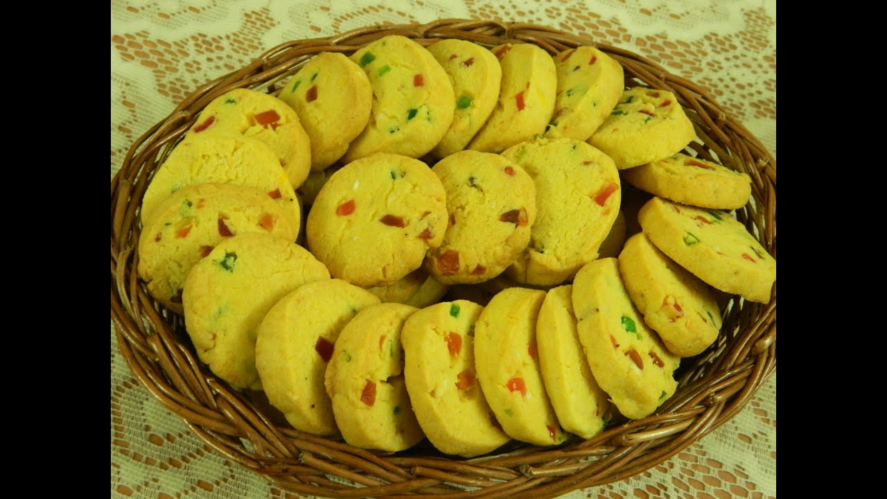 Tutti Fruity Karachi Biscuits / Fruit Biscuits / Butter Cookies By Food Connection YouTube