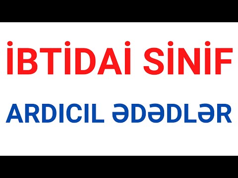 Video: Hansı ardıcıl tam ədədlər?