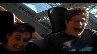 Colton scared on Roller Coaster