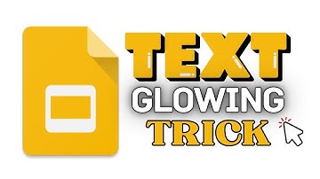 TEXT Glowing Trick for TITLES in Google Slides! (Text Effect)