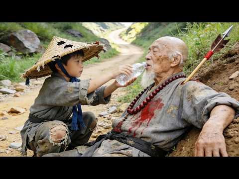Poisoned and dying, 6yo boy saved a beggar, who turned out to be a Kung Fu master!