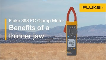 Fluke 393 FC 1500 V Clamp Meter | Benefits Of A Thinner Jaw