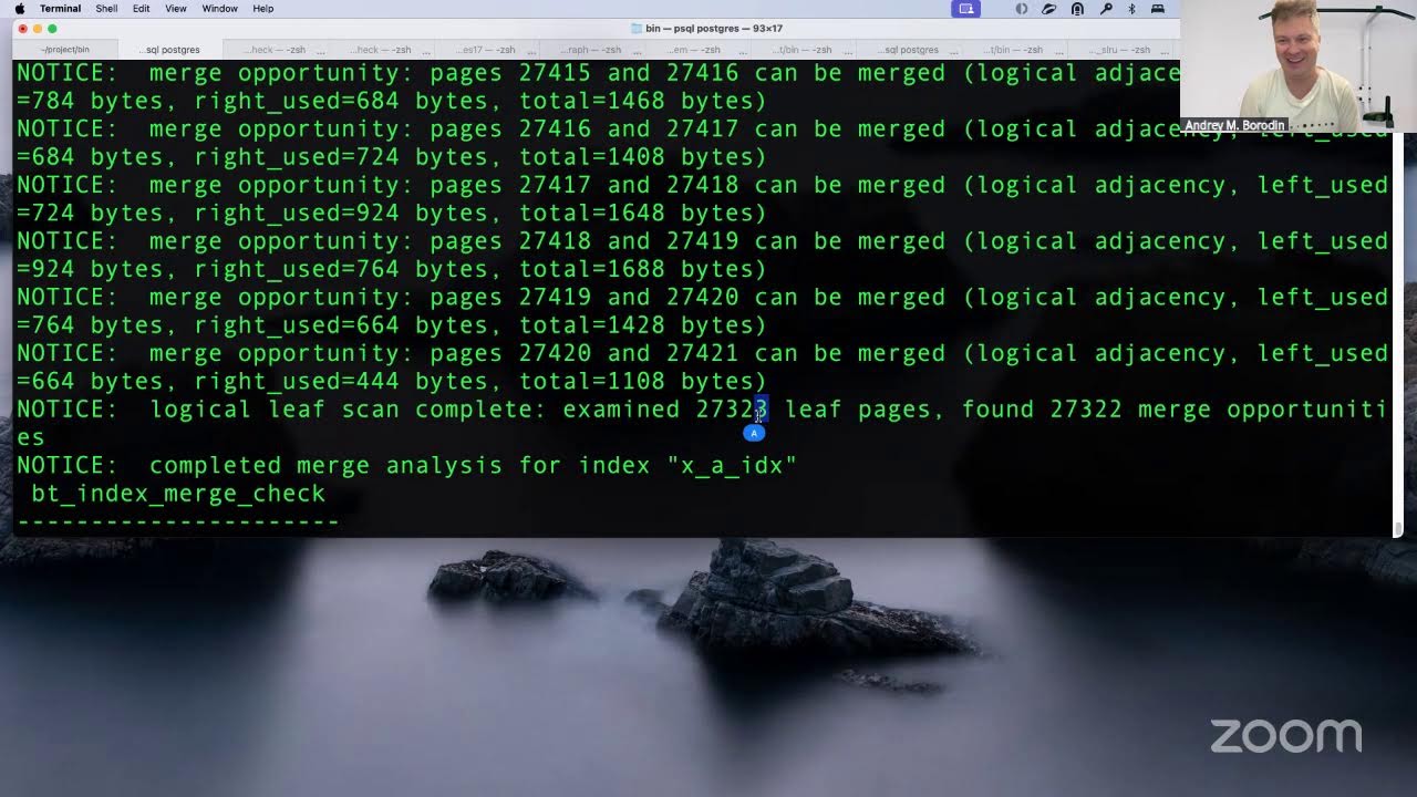 [Vibe] Hacking Postgres with Andrey, Kirk, Nik 2025-07-30– index bloat, btree page merge