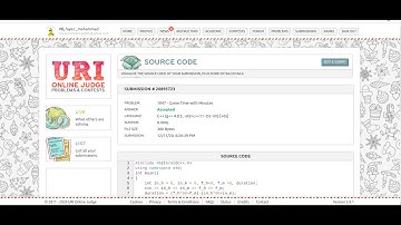 URI 1047 in c++ solution