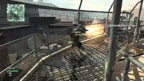 MW3 Infected Knife Rampage(8KILLS 20SEC) Mustwatch!