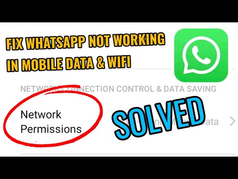 WhatsApp Not Working in Mobile Data & WiFi Problem Solved