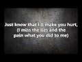 I Miss The Misery - HALESTORM lyrics