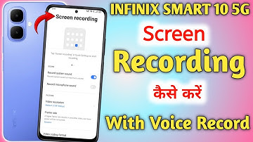 Infinix smart 10 screen recording setting || Infinix smart 10 screen recording kaise kre